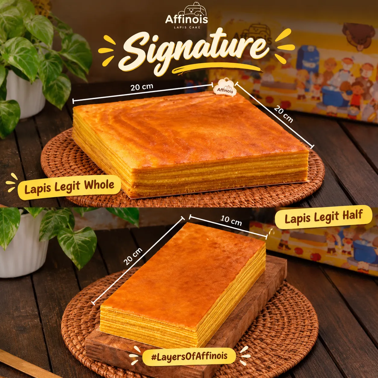 Signature Lapis Legit Half (20cm x 10cm) - AFFINOIS -