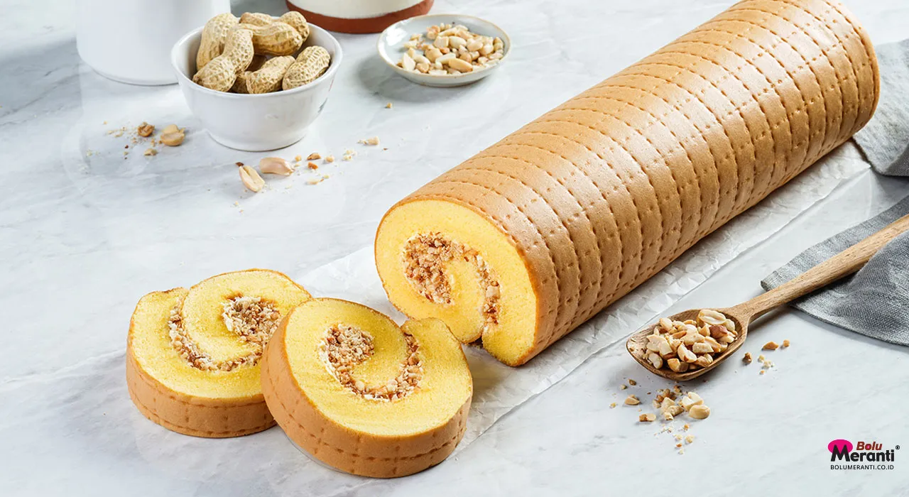 Bolu Gulung Standard Rasa Kacang - MERANTI -