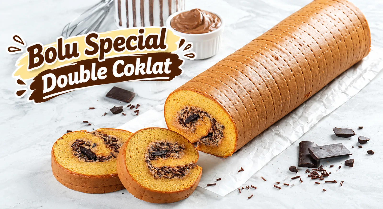 Bolu Gulung Special Double Coklat - MERANTI -