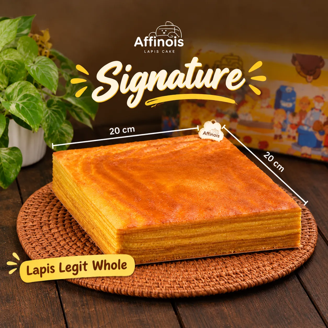 Signature Lapis Legit Whole (20cm x 20cm) - AFFINOIS -
