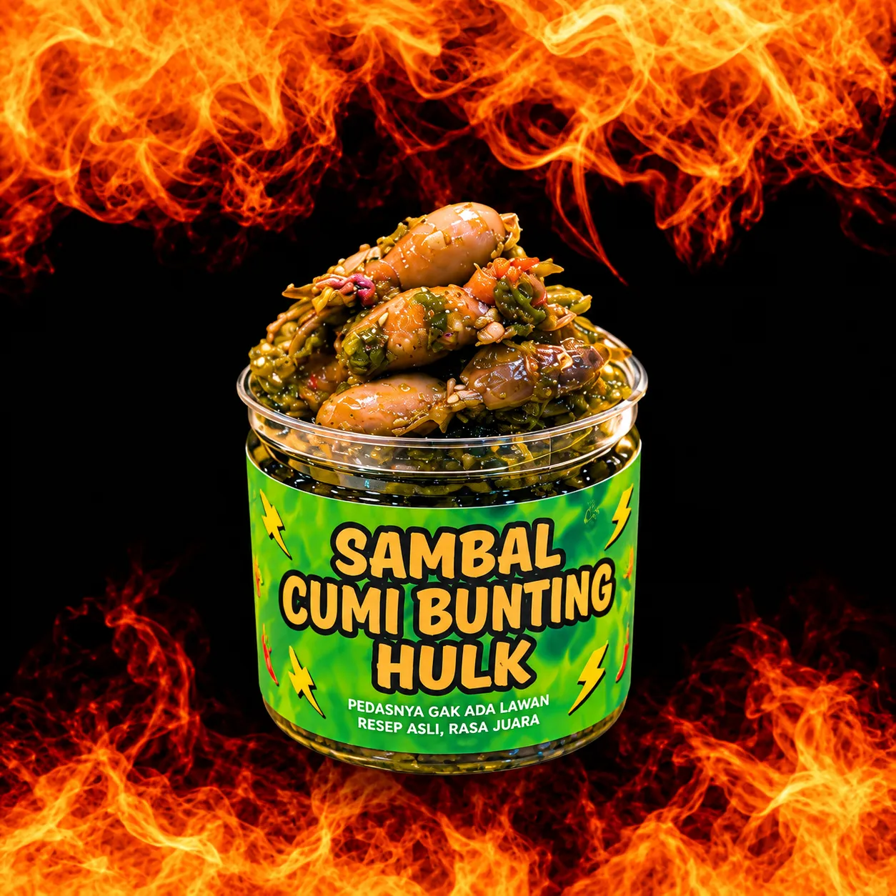 Sambal Cumi Bunting Hulk - SAMBAL JEBRET -