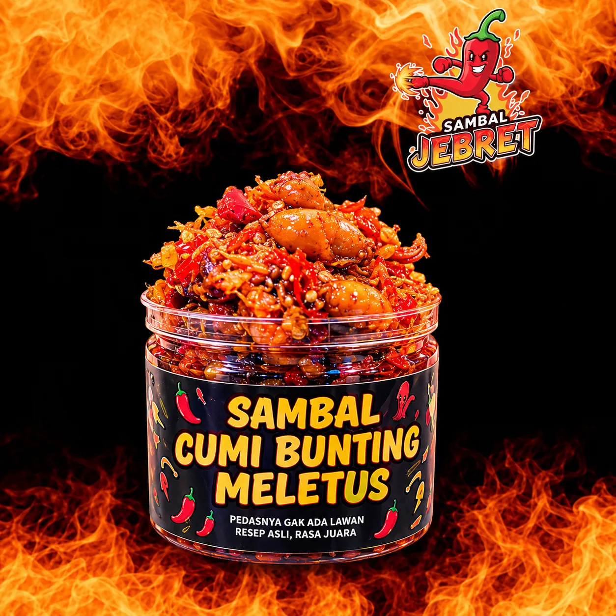 Sambal Cumi Bunting Meletus - SAMBAL JEBRET -