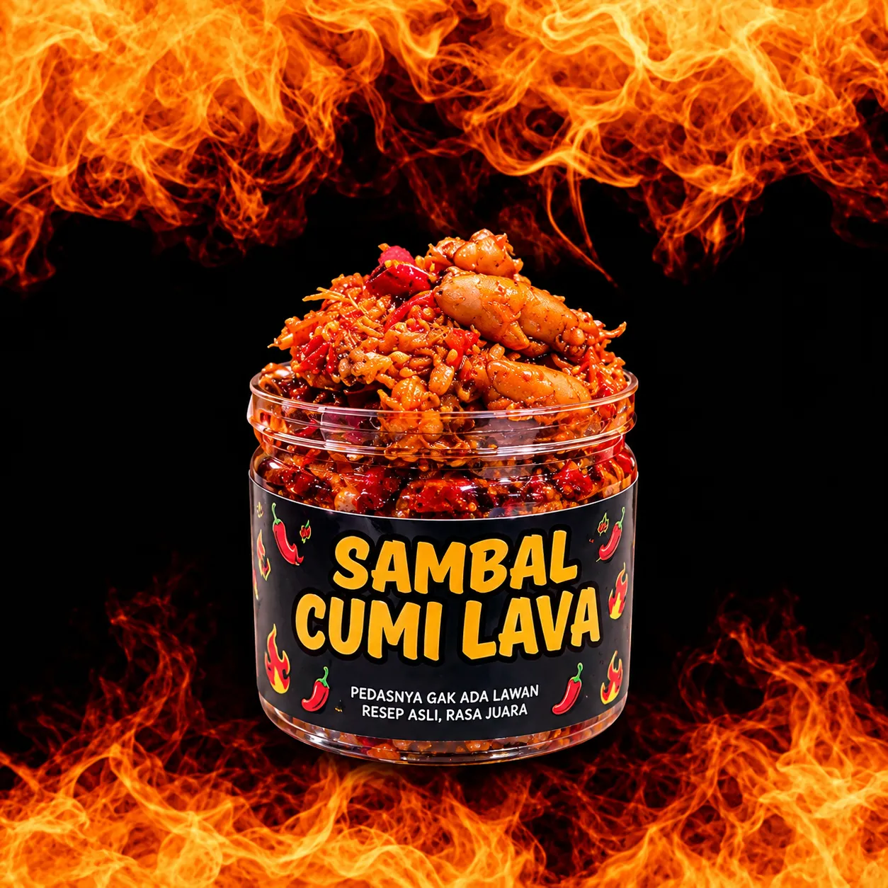 Sambal Cumi Lava - SAMBAL JEBRET -